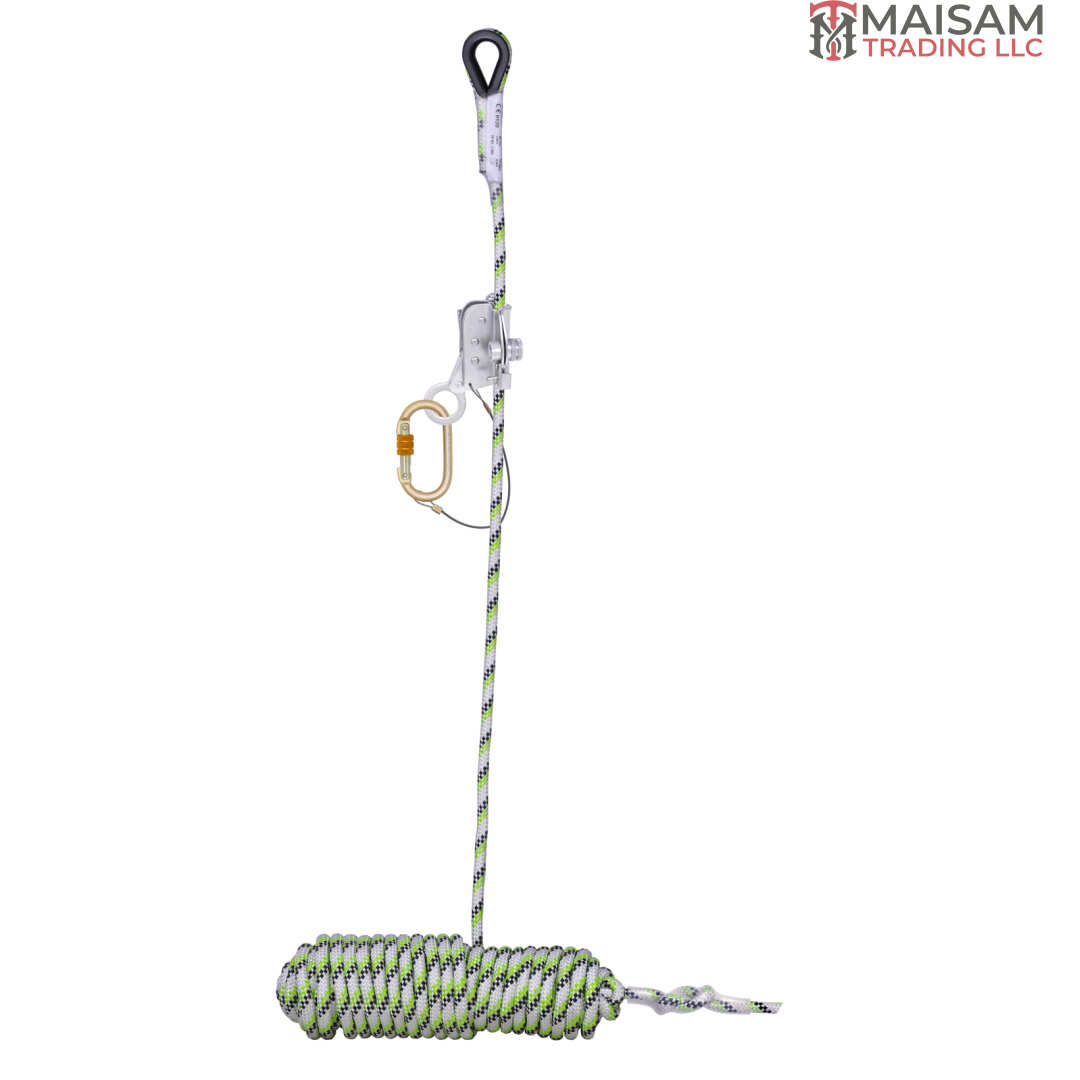 KARAM PN 2005 Non-Detachable Steel Fall Arrester on Kernmantle Rope Anchorage Line