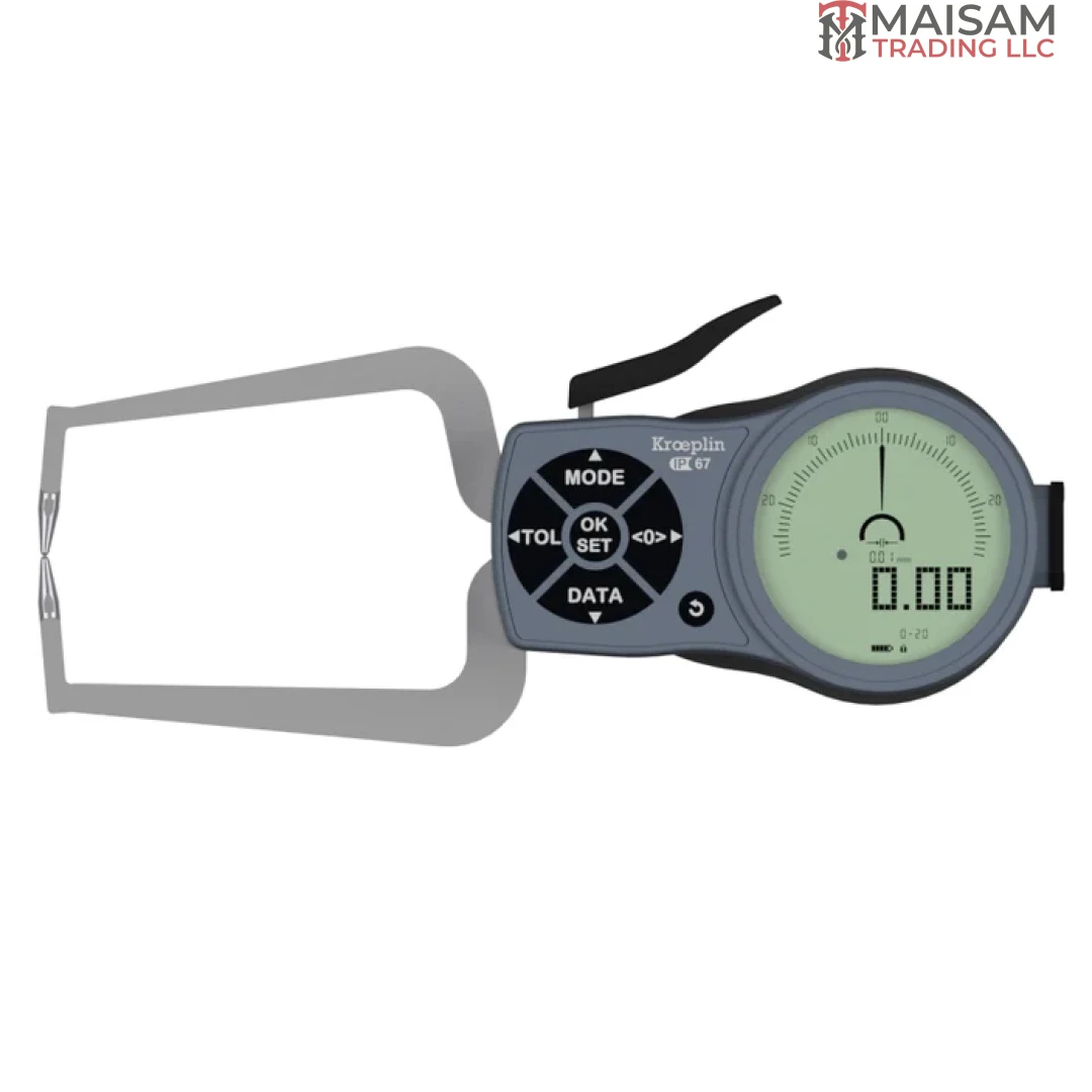 Kroeplin K220 Electronic External Measuring Gauge, Range 0-20mm