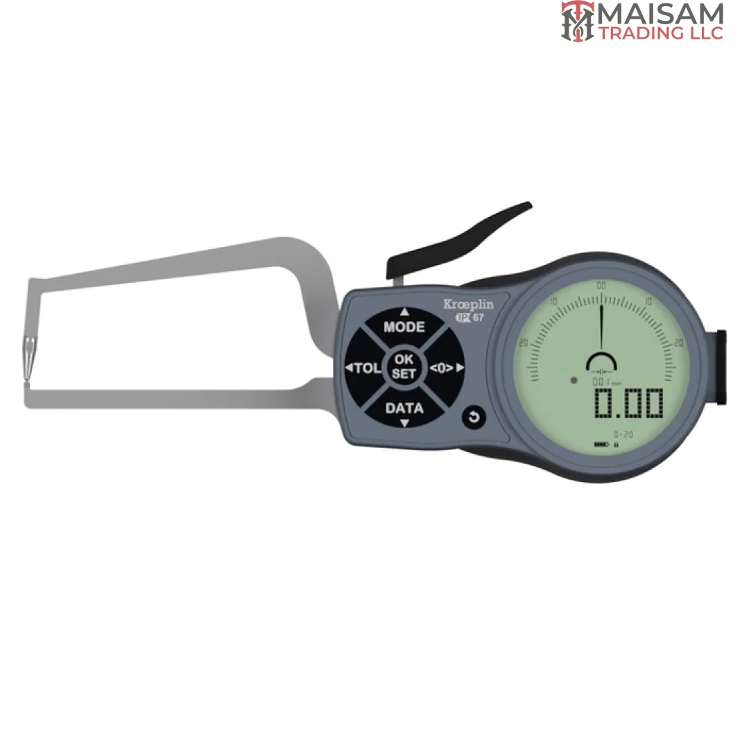 Kroeplin K2R20 Electronic External Measuring Gauge, Range 0-20mm