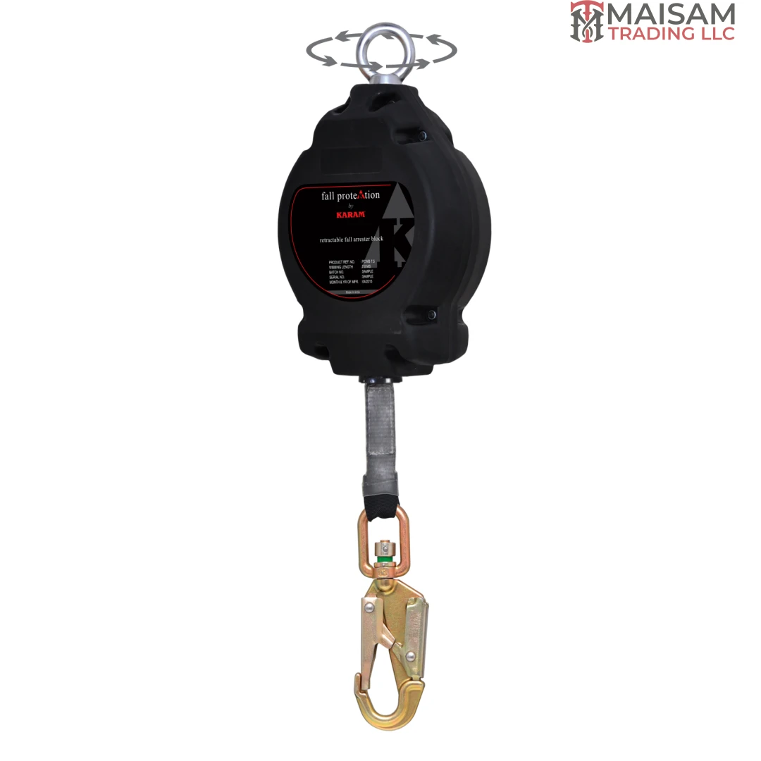 KARAM PCWB 7.5N Retractable Block Polymer Casing with Webbing