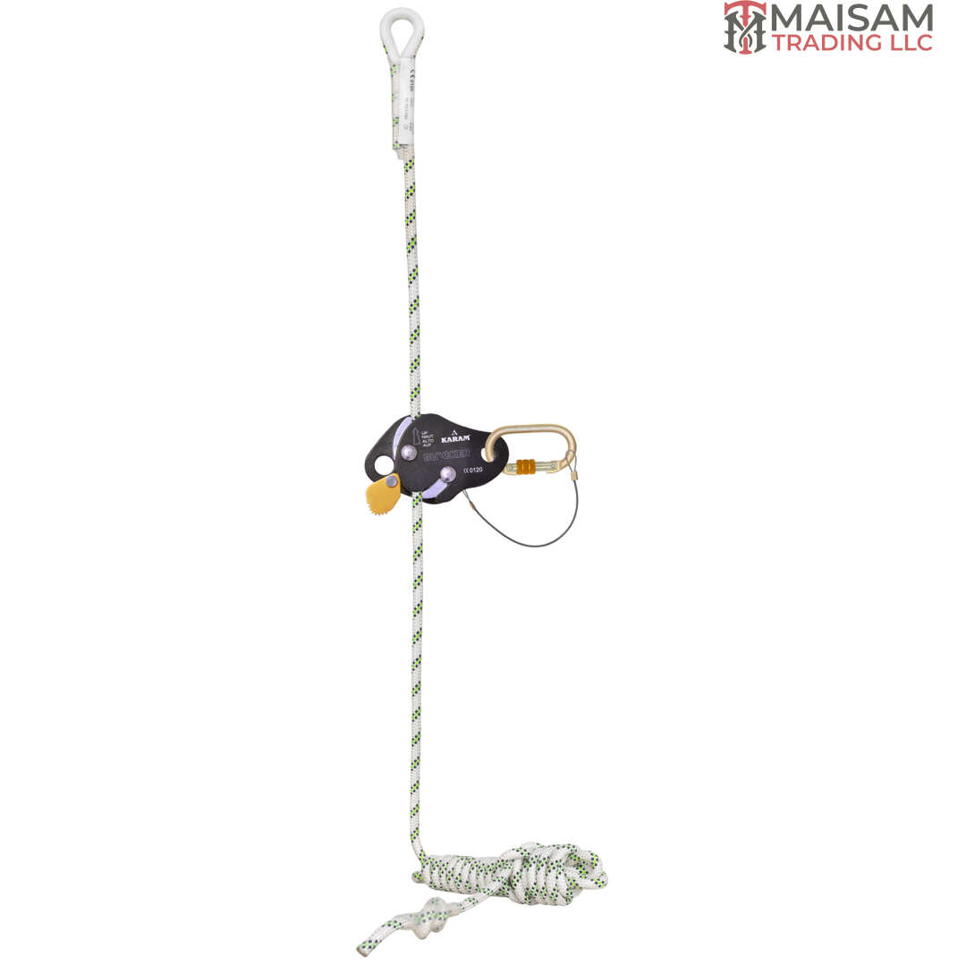 KARAM PN 2006(11) Detachable Aluminium Fall Arrester on Kernmantle Rope Anchorage Line