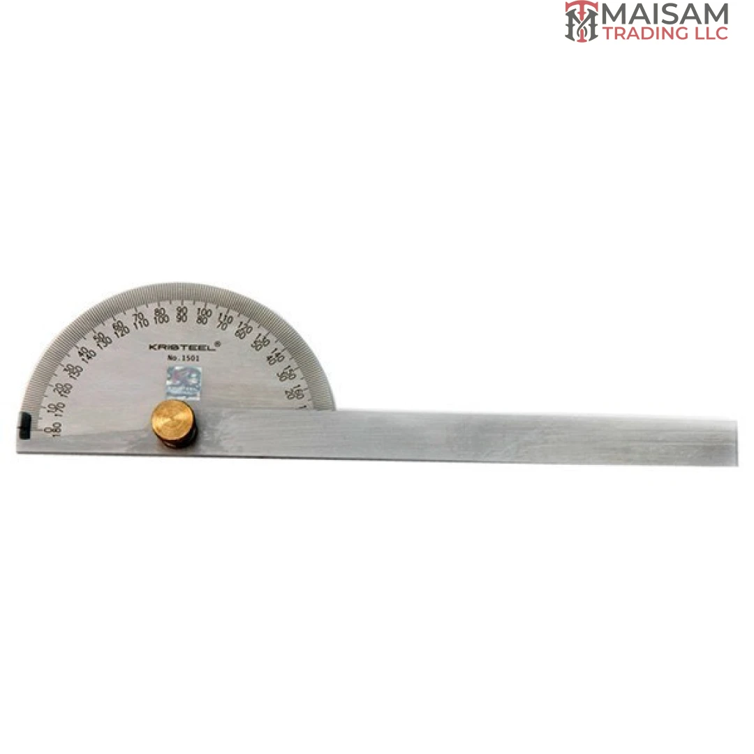 Kristeel Stainless Steal Degree Protractor (D Head) - Model 1501