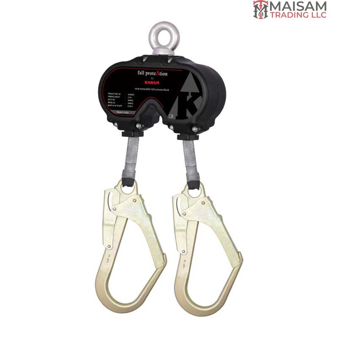 Twin Retractable Fall Arrester Block