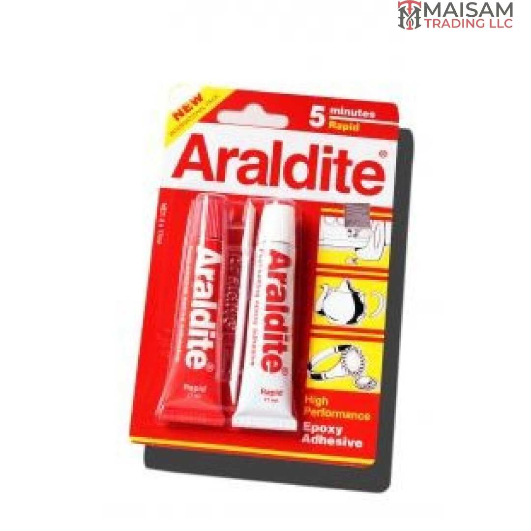 Araldite 5 Minute Rapid Bonding Epoxy, 17ml, Pack of 2pcs
