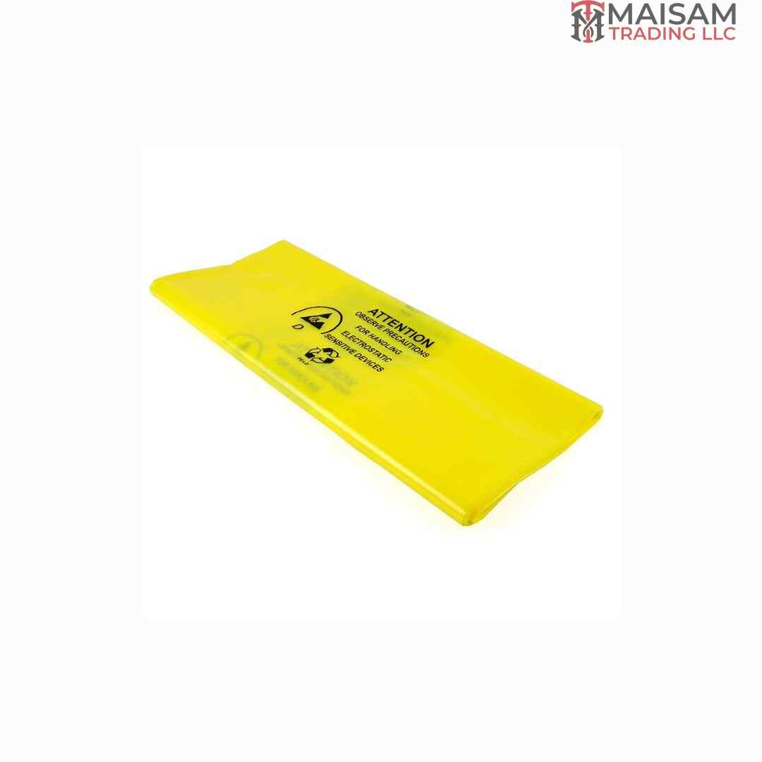 ESD Waste Sacks 110 Liter Yellow 100 PCS Pack — antistatic waste disposal bags for electronics industry, available in UAE from Maisam Trading LLC