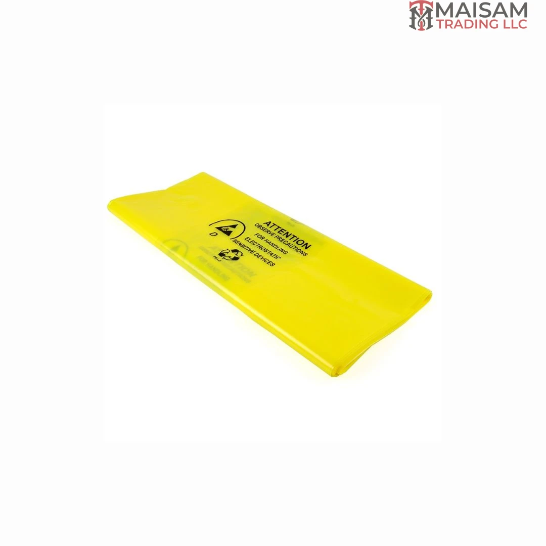 ESD Waste Sacks 110 Liter Yellow 100 PCS Pack — antistatic waste disposal bags for electronics industry, available in UAE from Maisam Trading LLC