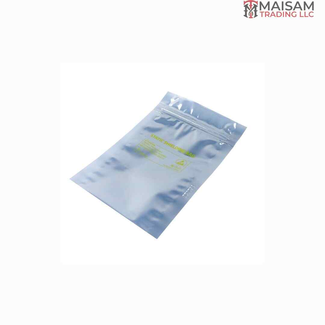Static Shielding Bags Zip Lock with Faraday cage ESD protection — resealable grip seal shielding bags available in UAE from Maisam Trading LLC