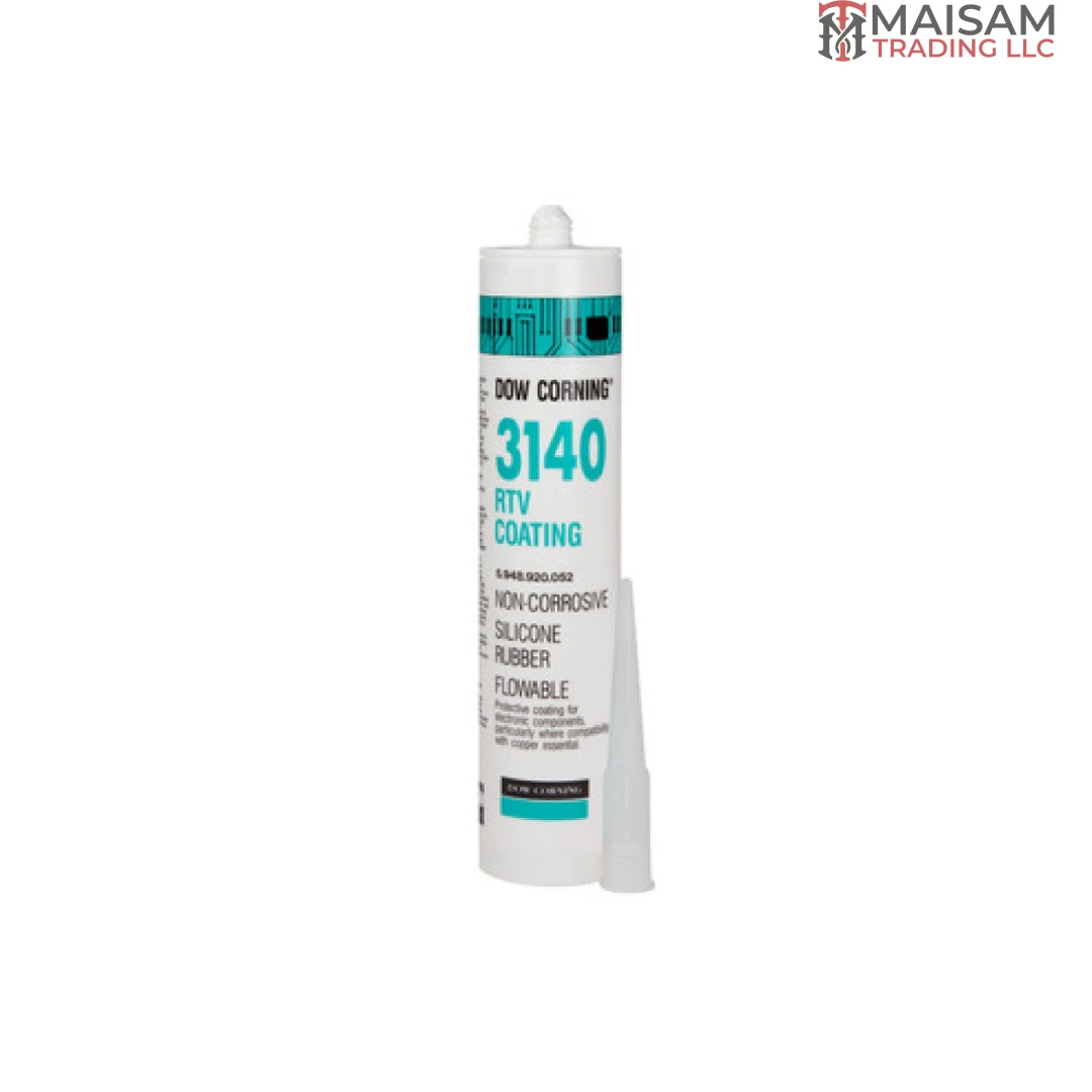 Dowsil 3140 RTV Coating Clear 310ml Cartridge — one-part flowable silicone conformal coating available in UAE from Maisam Trading LLC