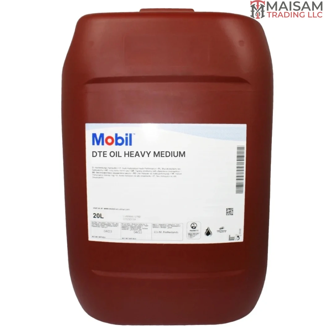 Mobil DTE Oil Heavy Medium turbine circulating oil 20L canister — available in UAE from Maisam Trading LLC
