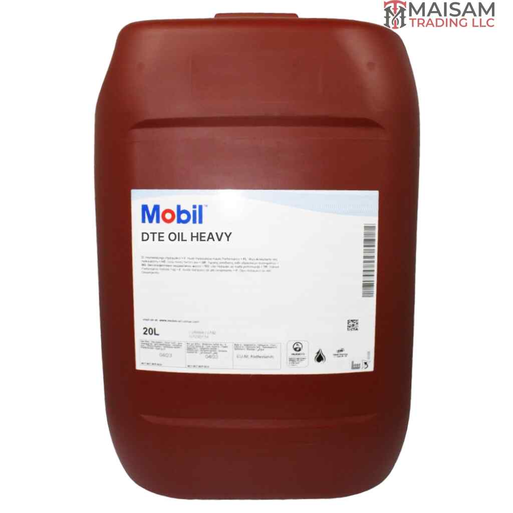 Mobil DTE Oil Heavy turbine circulating oil 20L canister — available in UAE from Maisam Trading LLC