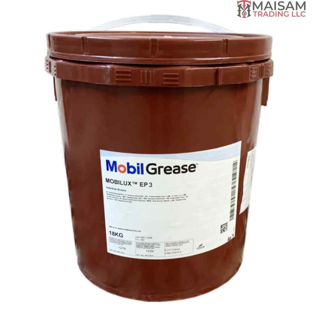Mobil Mobilux EP 3 Lithium-based Multipurpose Bearing Grease 18kg Bucket — available in UAE from Maisam Trading LLC