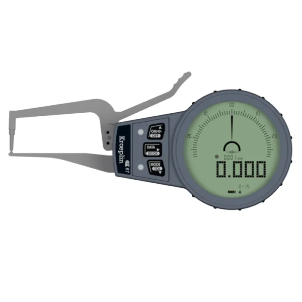 Kroeplin C0R15 Electronic External Measuring Gauge, Range 0-15mm