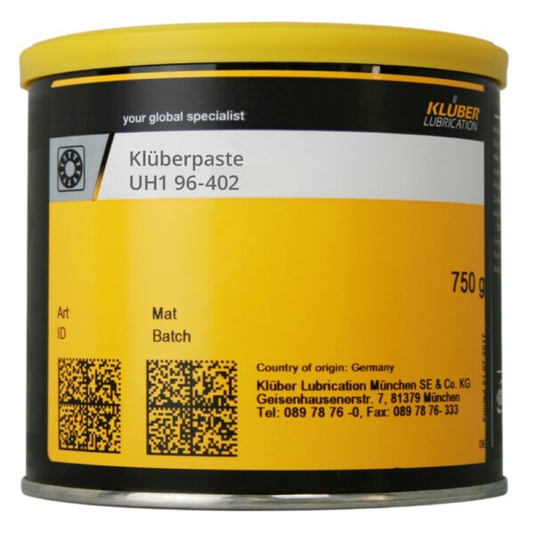 Klüberpaste UH1 96-402 High-temperature paste for food-processing 750g