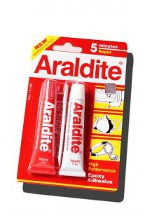 Araldite 5 Minute Rapid Bonding Epoxy, 17ml, Pack of 2pcs