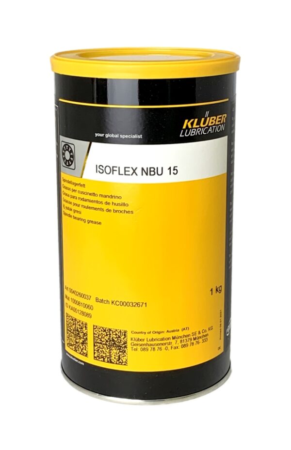 Klüber ISOFLEX NBU 15 High speed spindle bearing grease 1kg