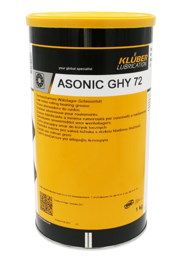 Klüber ASONIC GHY 72 Synthetic lubricating grease for long-term 1kg