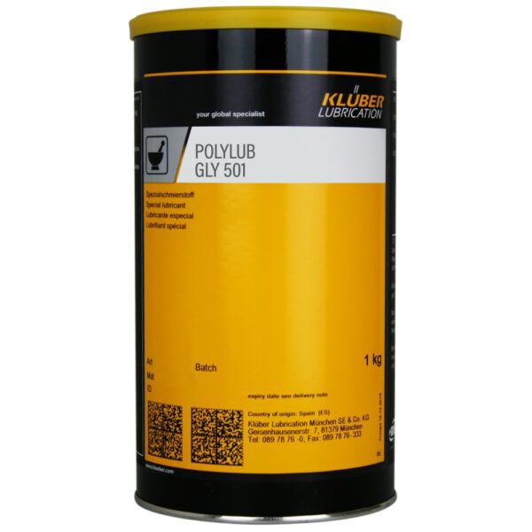 Kluber POLYLUB GLY 501 Special Synthetic Lubricating Grease 1Kg Can