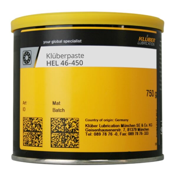 Klüberpaste HEL 46-450 High temperature paste 750g can