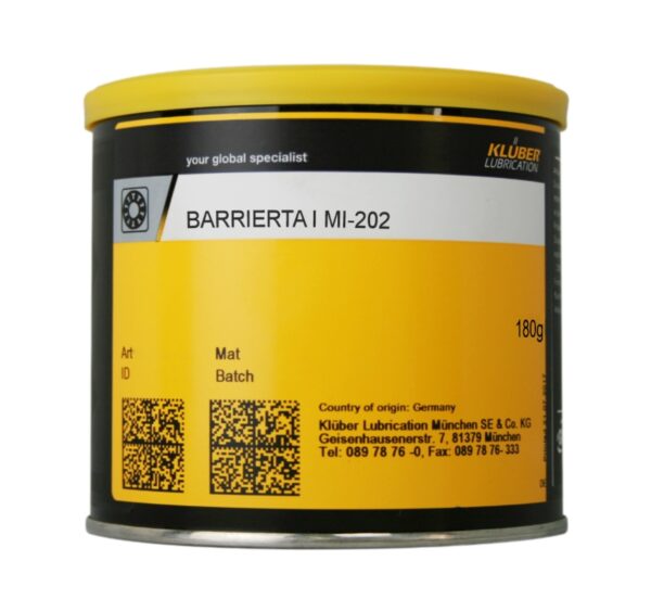 Klüber BARRIERTA I MI-202 High-temperature long-term grease 180g can